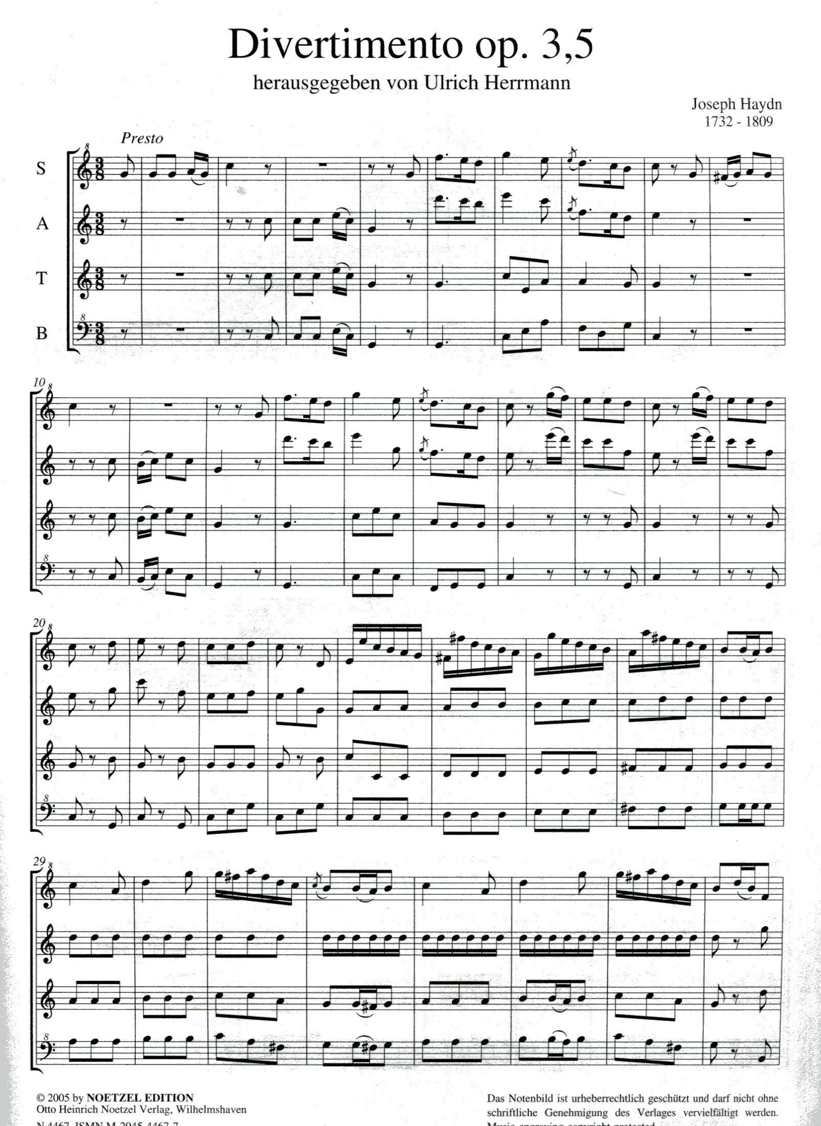 Divertimento Op.3 No.5