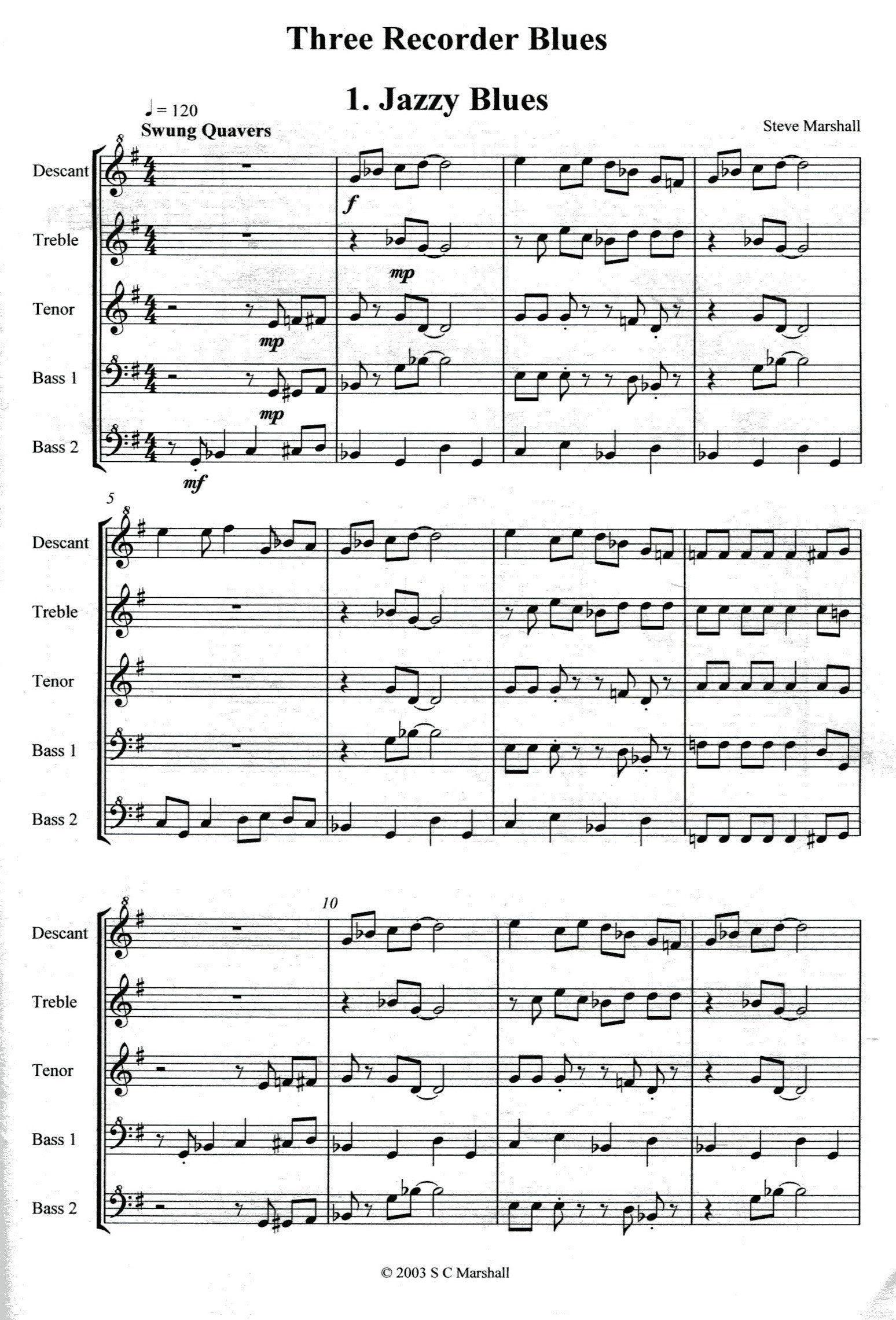 Three Recorder Blues