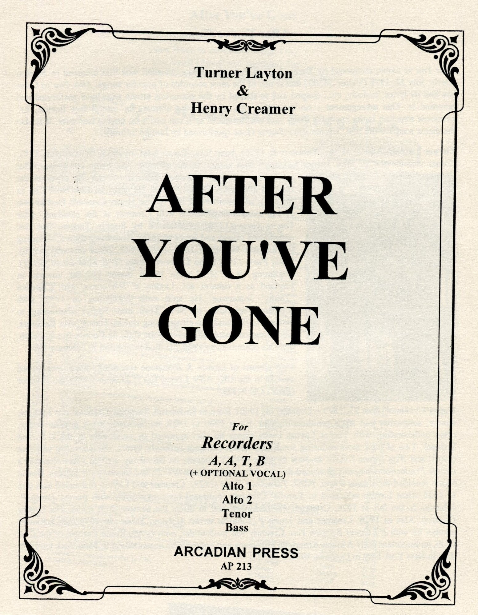 After You've Gone
