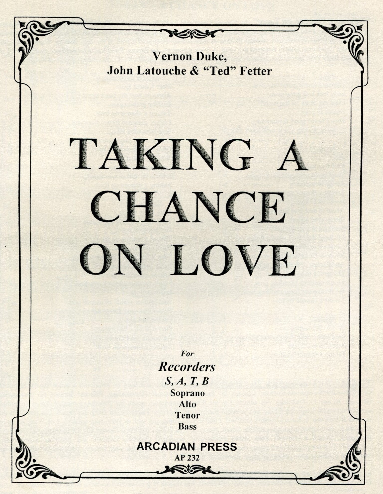 Taking a Chance on Love