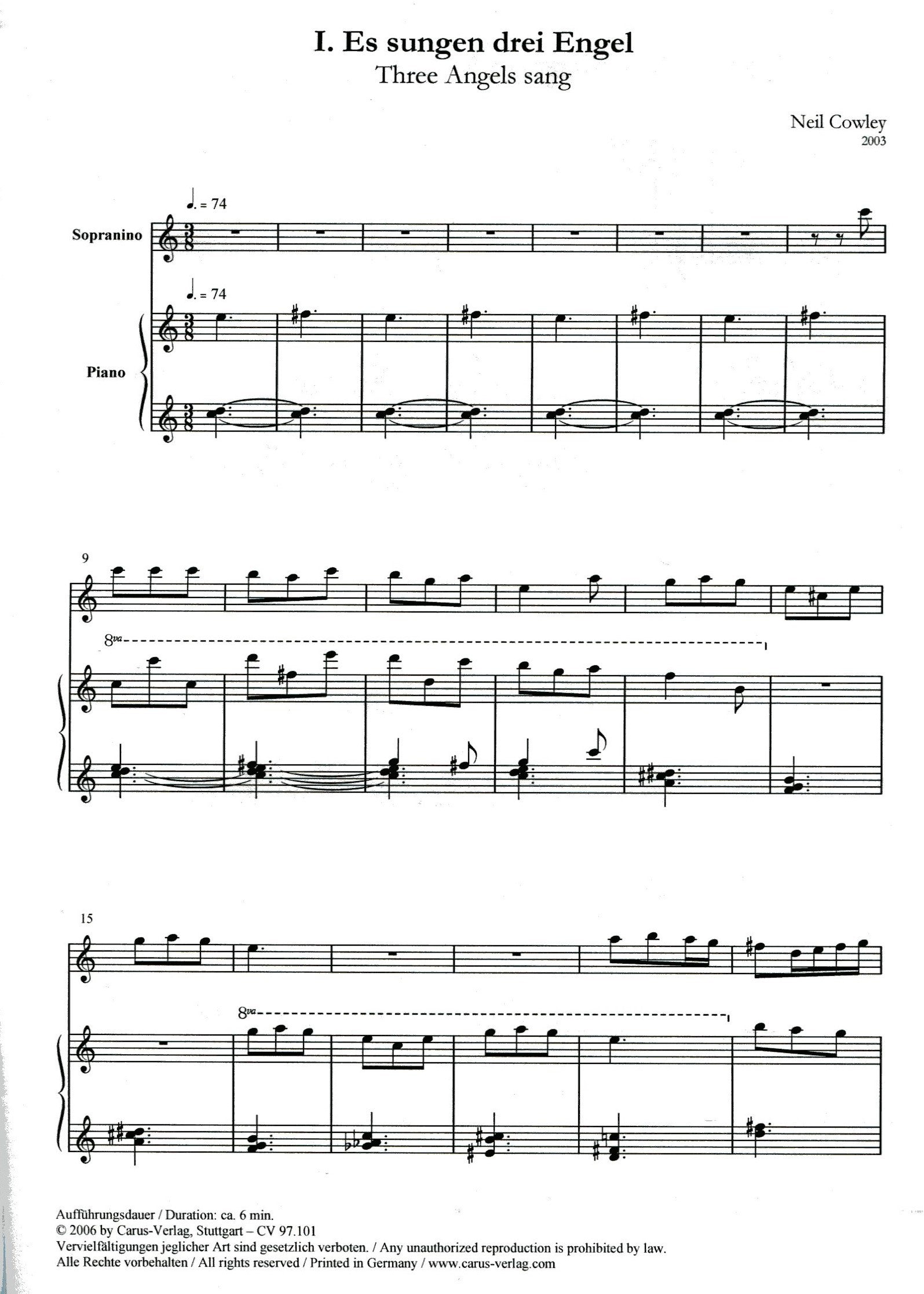 Four Heavenly Pieces for Recorder and Piano