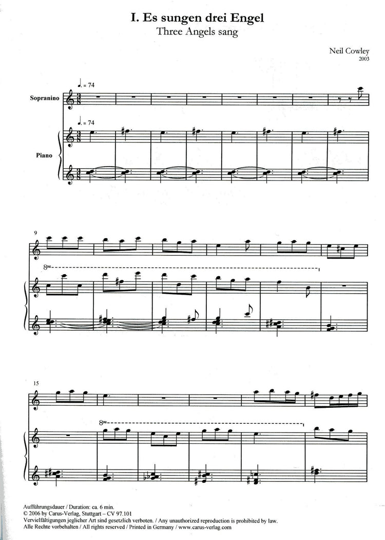 Four Heavenly Pieces for Recorder and Piano
