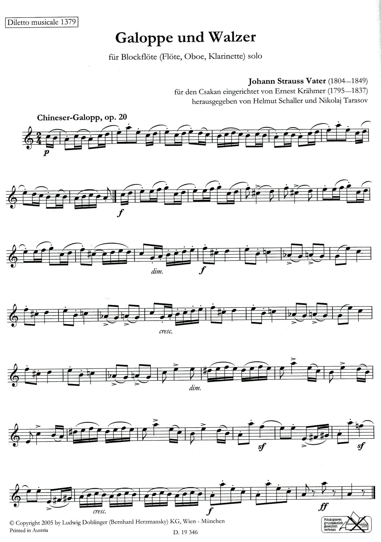Galops and Waltzes