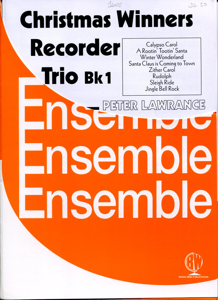Christmas Winners Recorder Trio Book 1