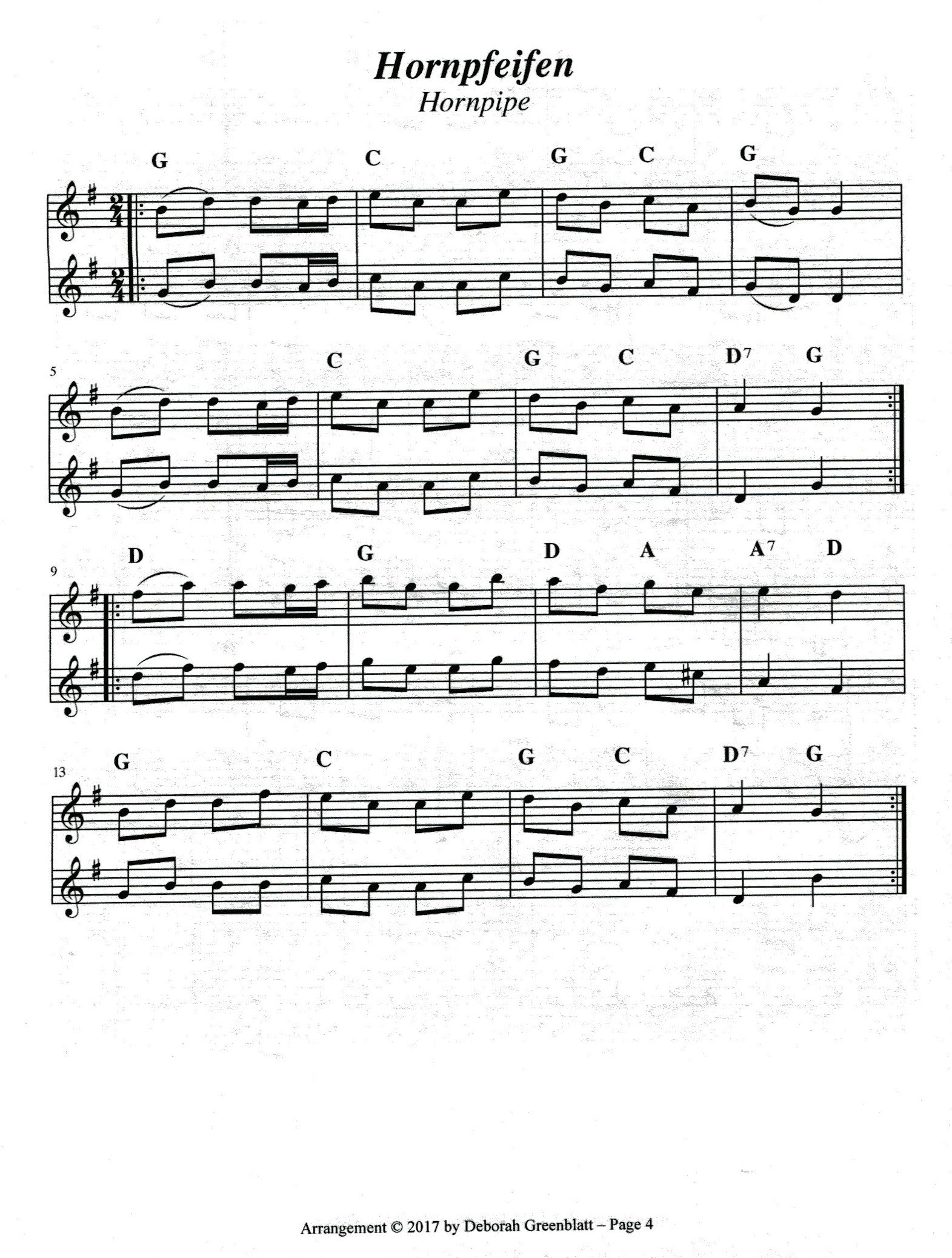 Scandinavian Tunes for Two Soprano Recorders