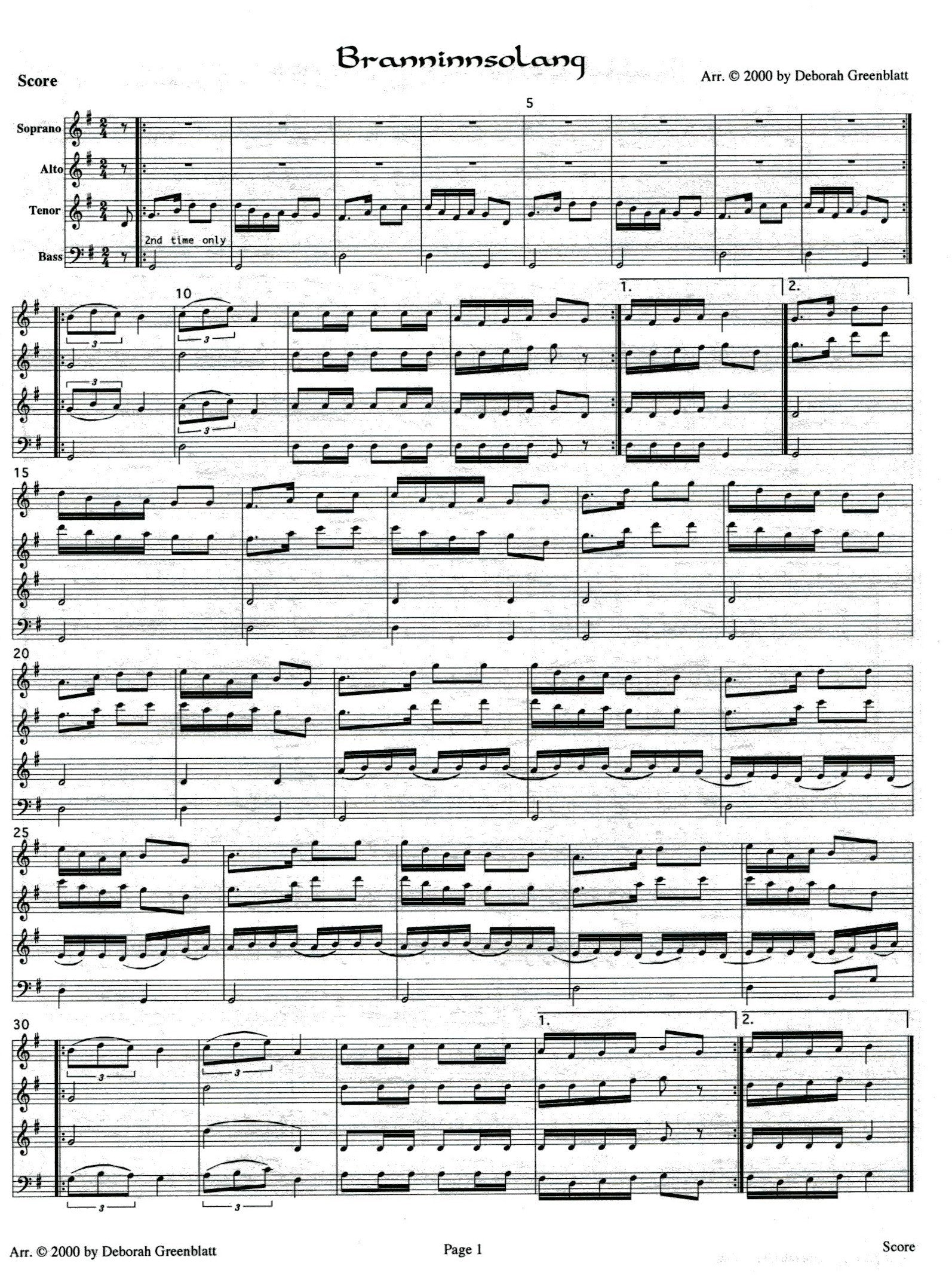 Swedish Recorder Quartet Collection