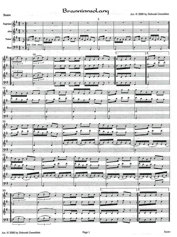 Swedish Recorder Quartet Collection