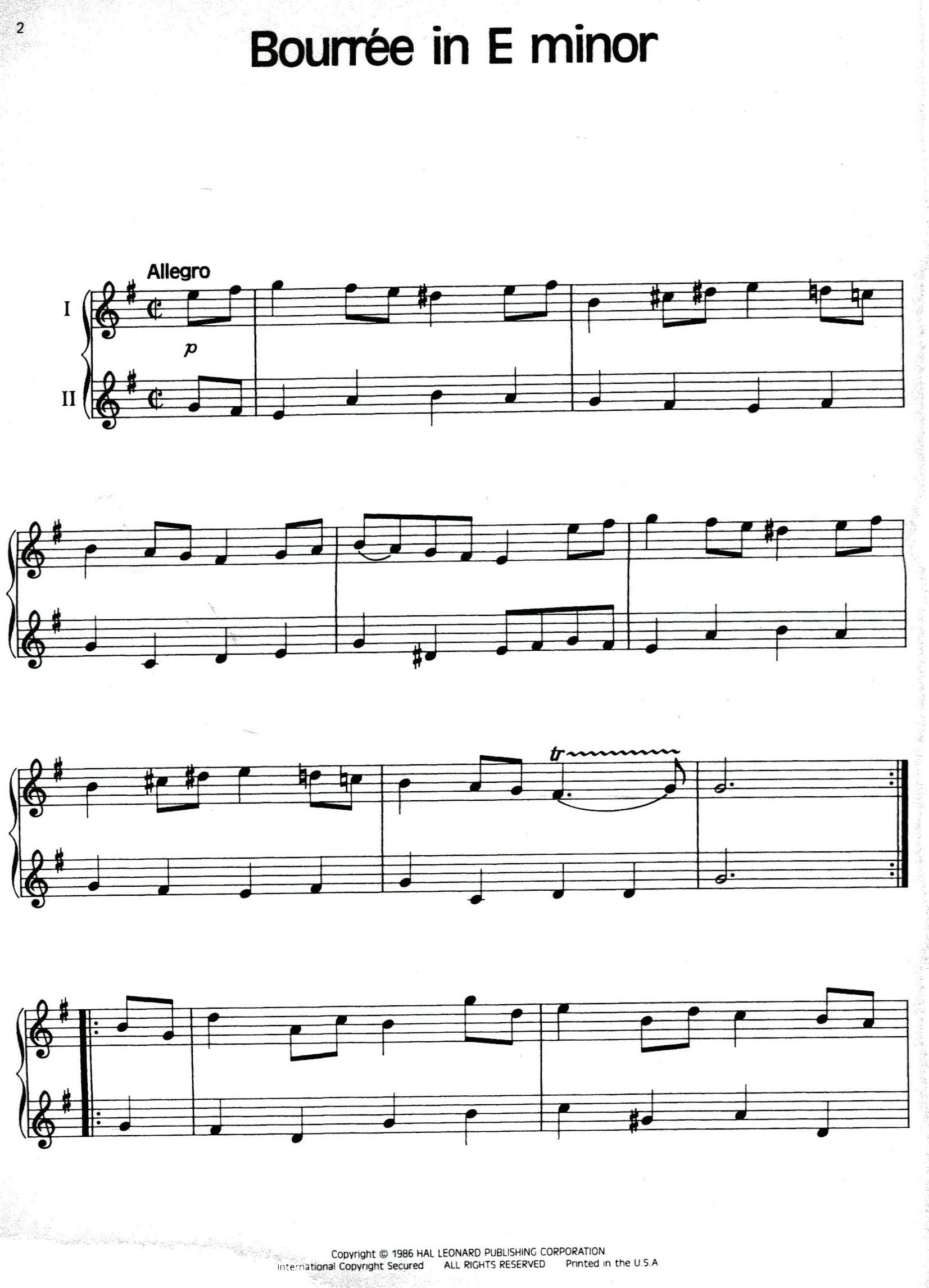 Bach 18 Pieces Arranged for Recorder Solo or Duet