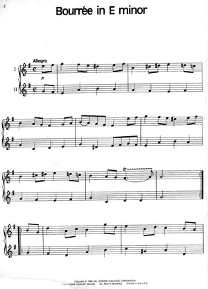 Bach 18 Pieces Arranged for Recorder Solo or Duet
