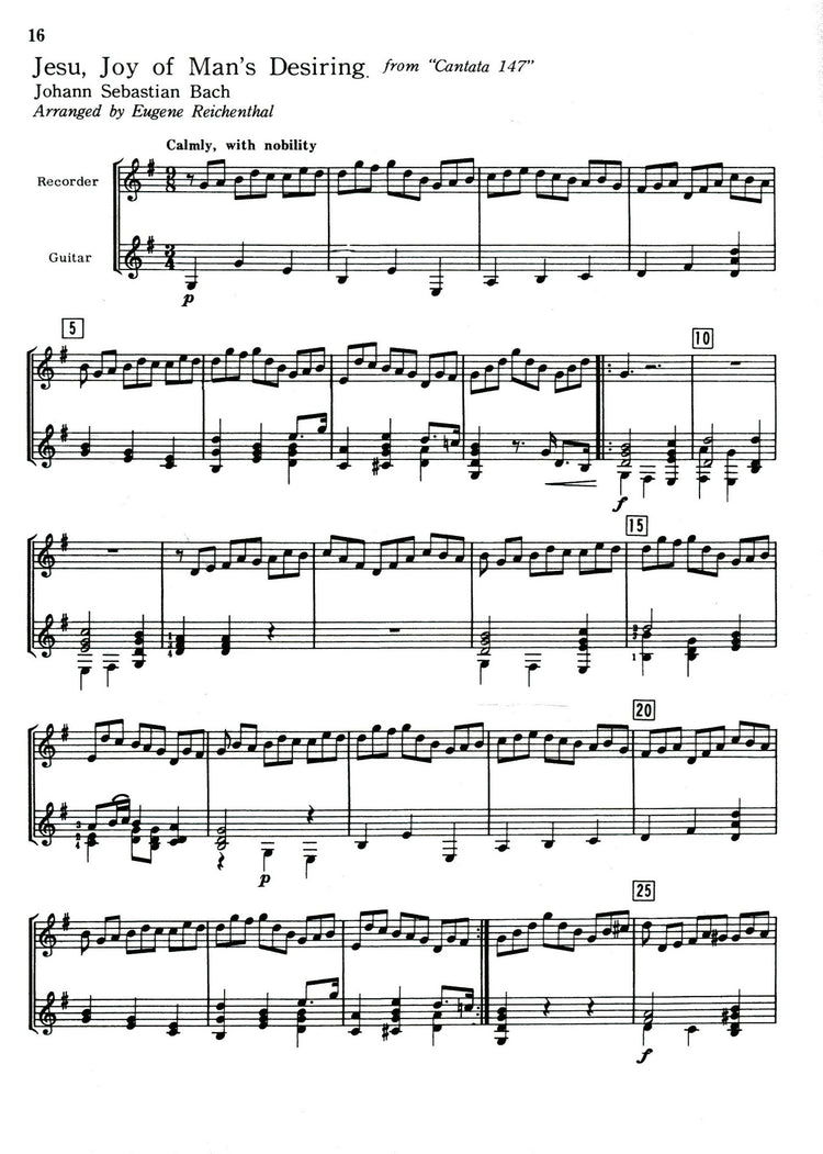 Bach for Recorder and Guitar
