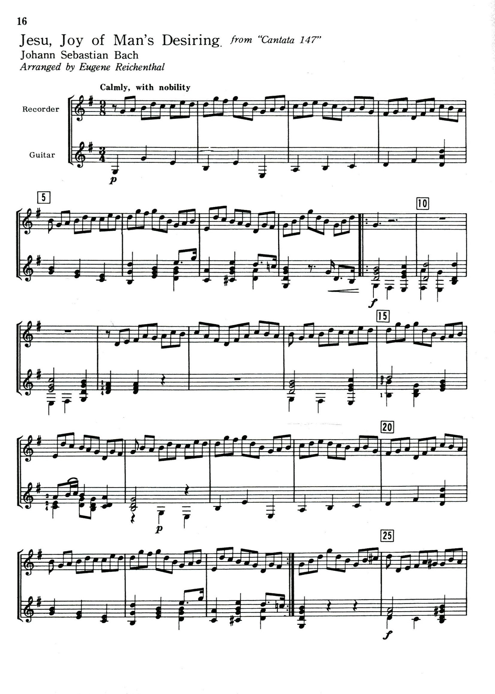 Bach for Recorder and Guitar