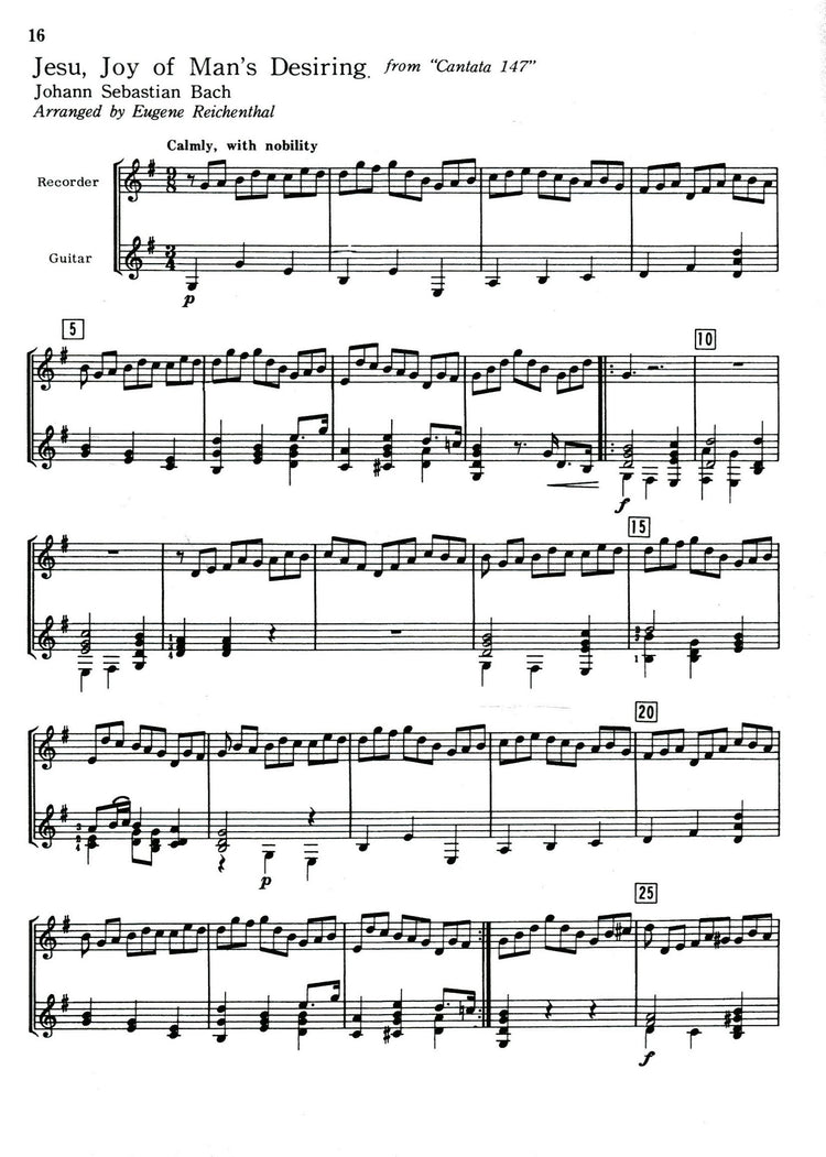 Bach for Recorder and Guitar