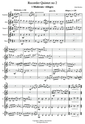 Recorder Quintet No.2