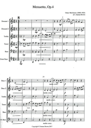 Menuetto Op. 4 & Valse Lente Op.33
