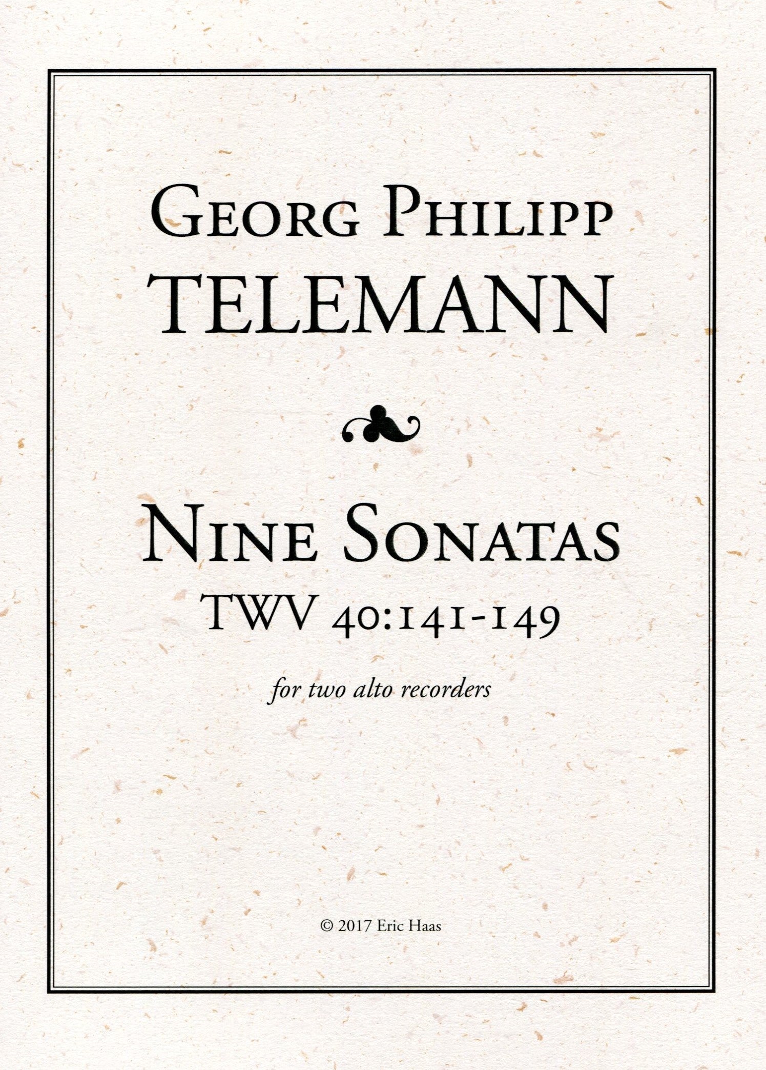 Nine Sonatas Telemann