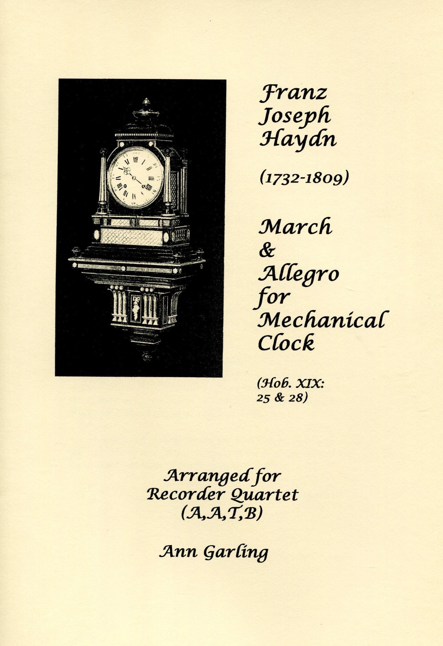 March & Allegro for Mechanical Clock