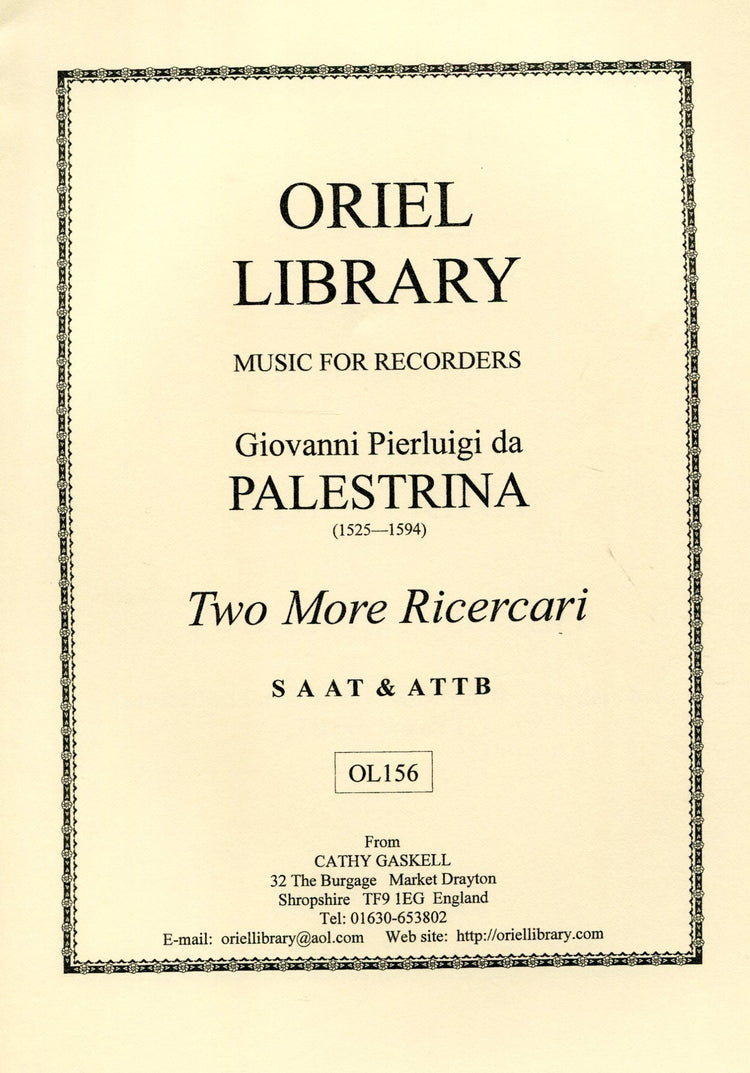 Two more Ricercari