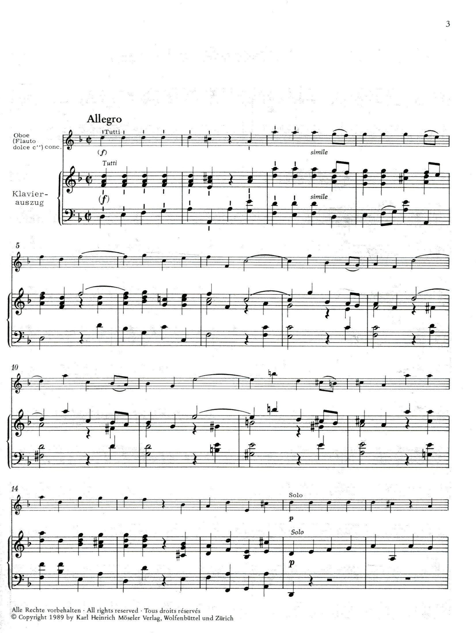 Concerto in d minor