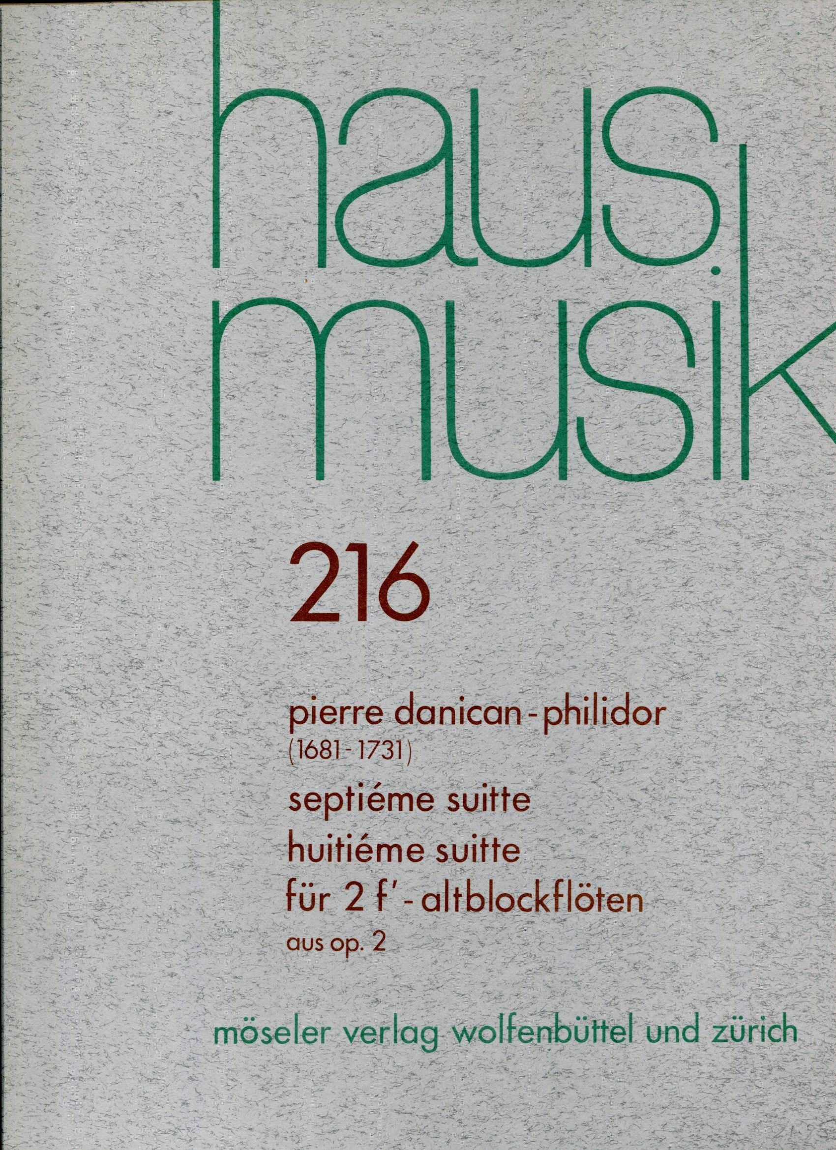 Suite No. 7 and 8 Op. 2