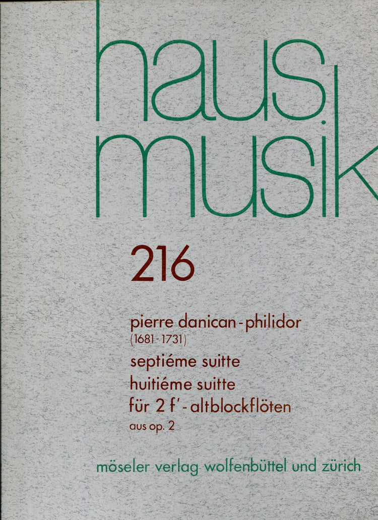 Suite No. 7 and 8 Op. 2