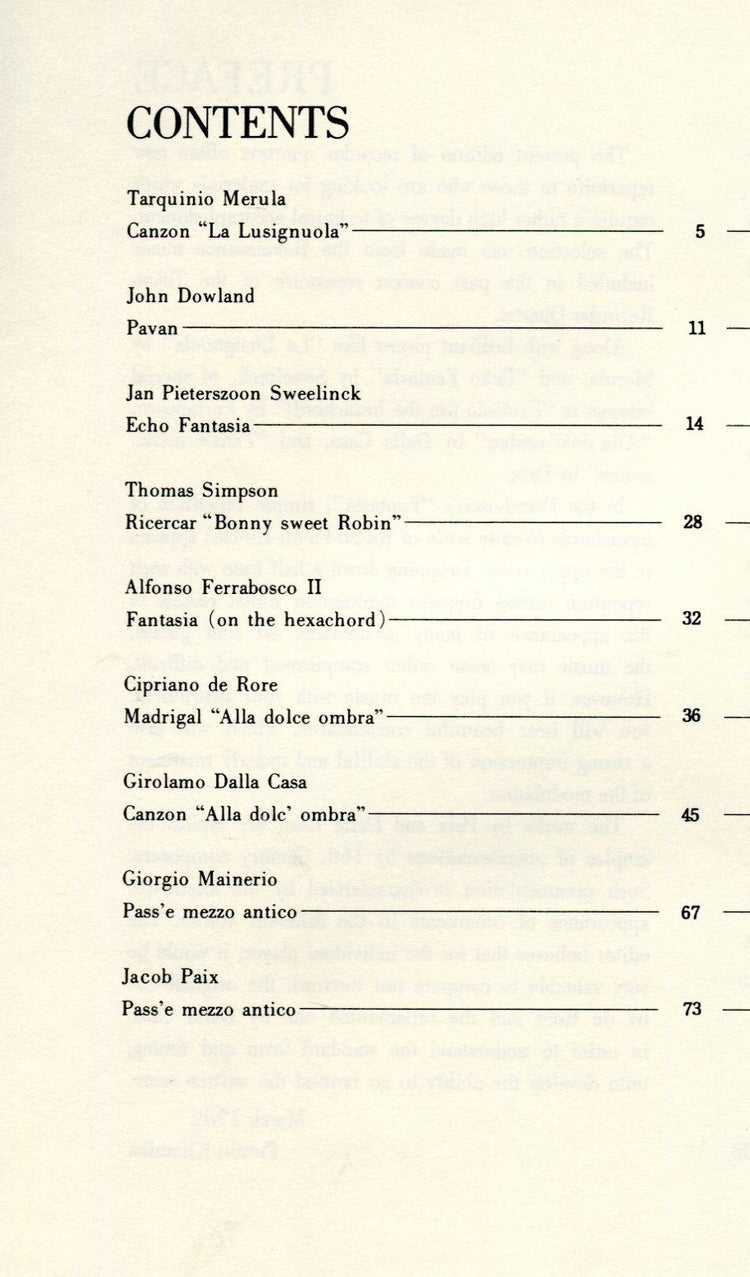 Recorder Quartets for Advance Players