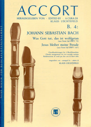 Two Bach Cantata Extracts for Recorder Choir
