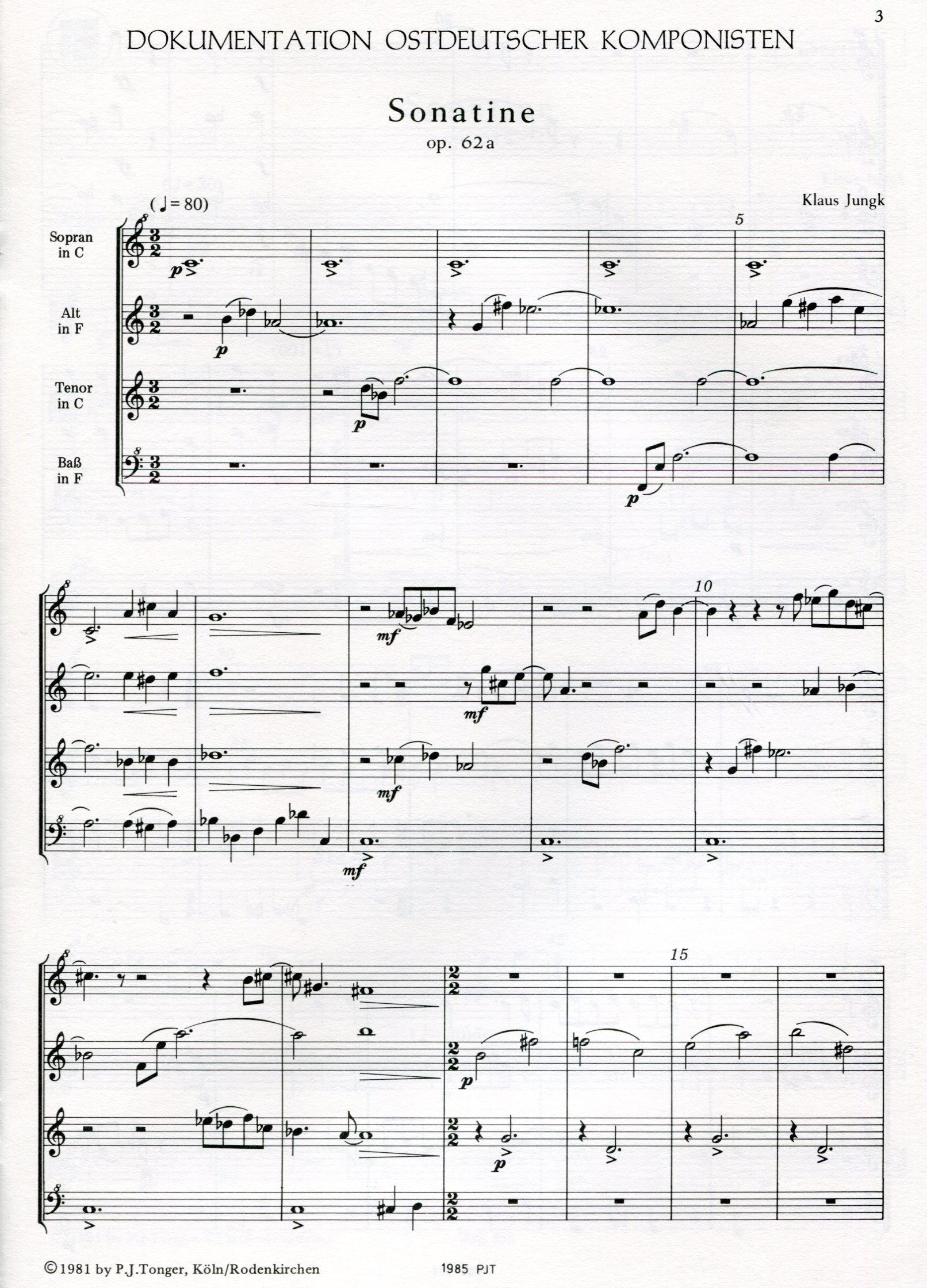 Sonatine Op.62a & Scherzo Op.65