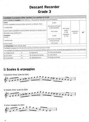 Trinity Recorder Scales and Arpeggios Initial-Grade 8