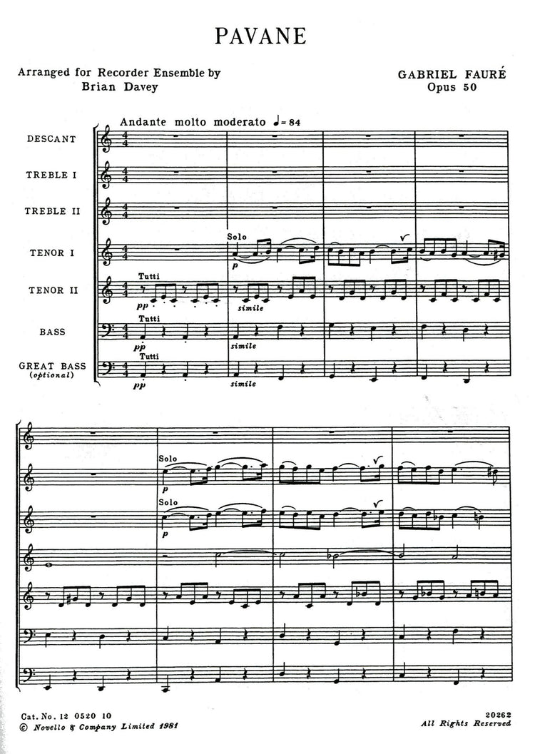 Pavane Opus 50