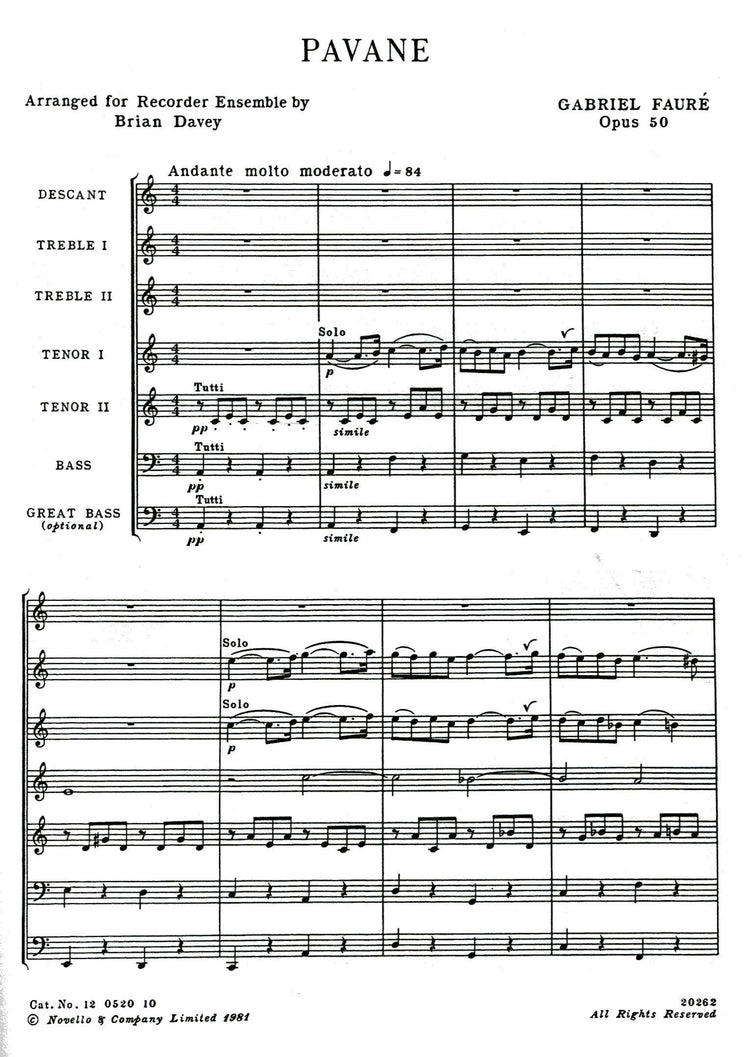 Pavane Opus 50