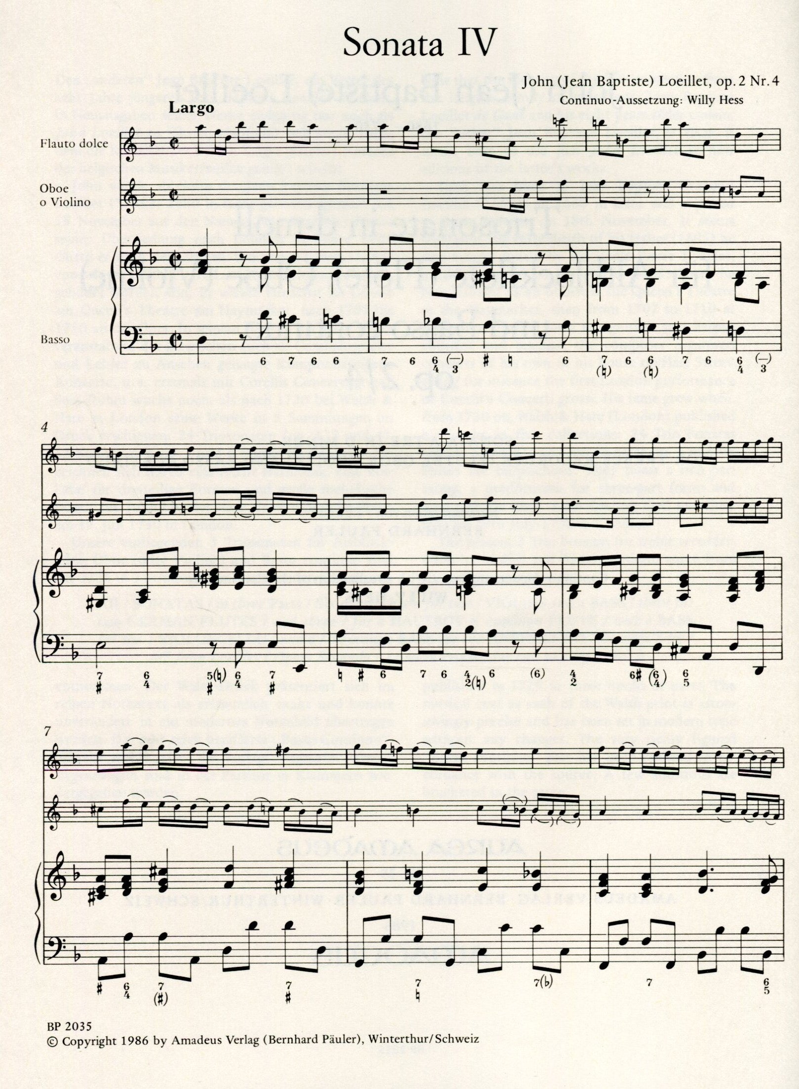 Triosonata in d minor, Op. 2/4