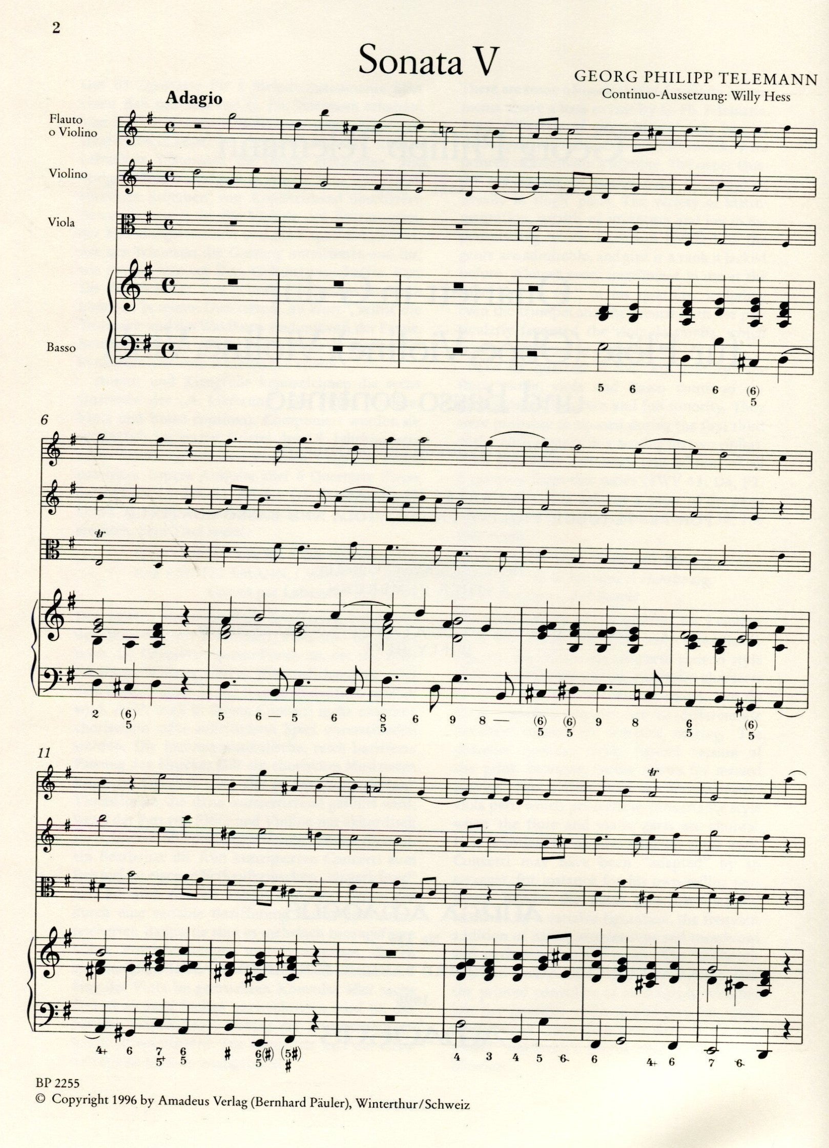 Quartet No. 5 in G Major