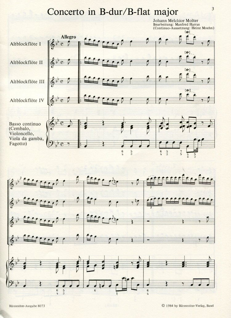Concerto in B flat Major