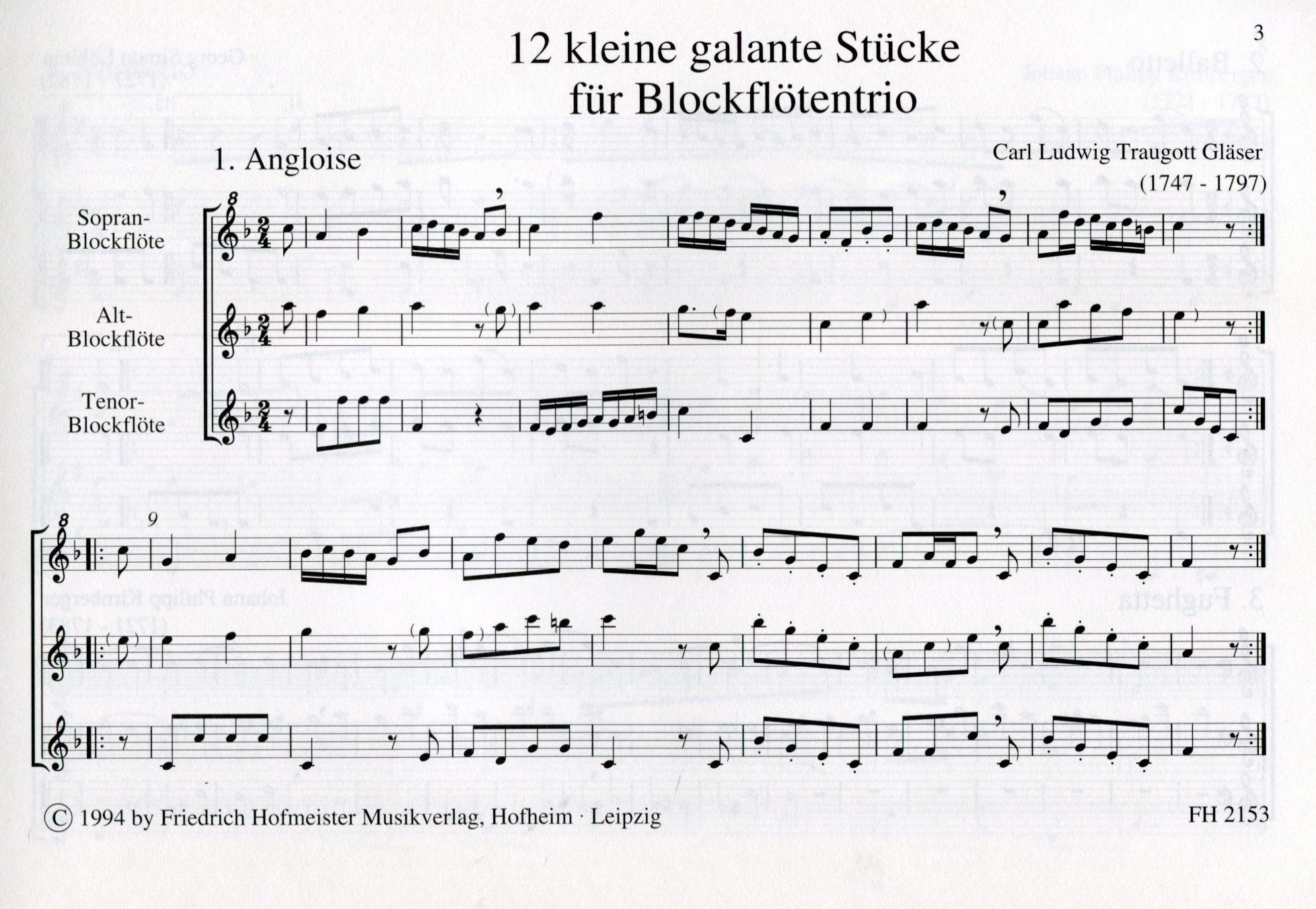 12 Kleine Galante Stucke
