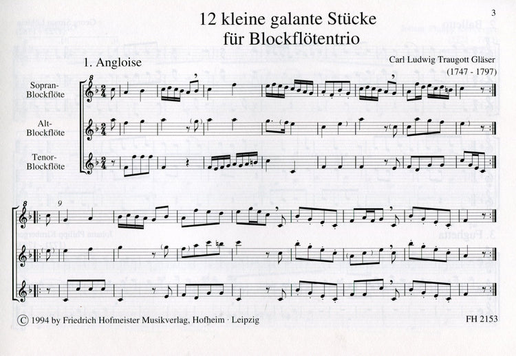 12 Kleine Galante Stucke