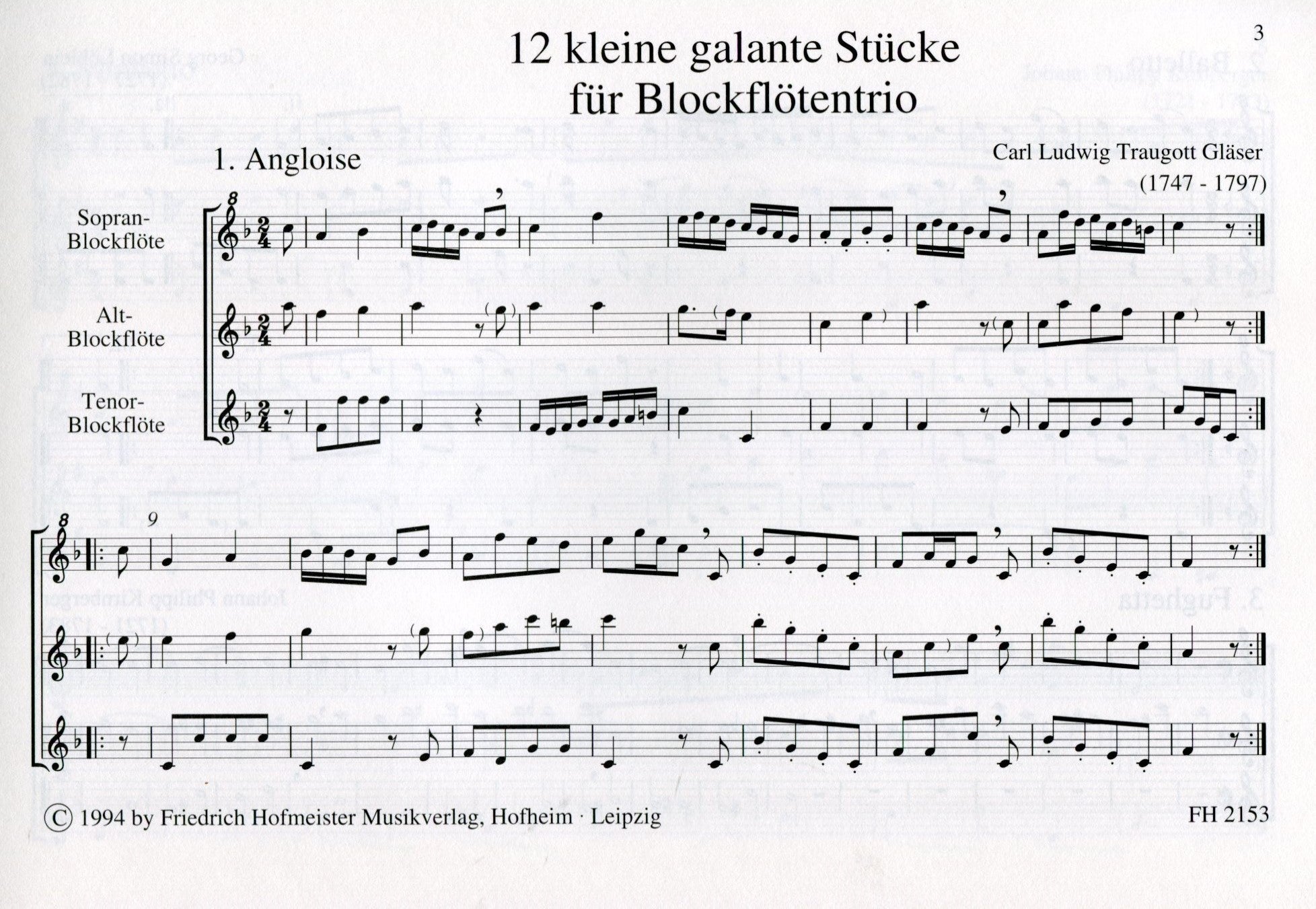 12 Kleine Galante Stucke