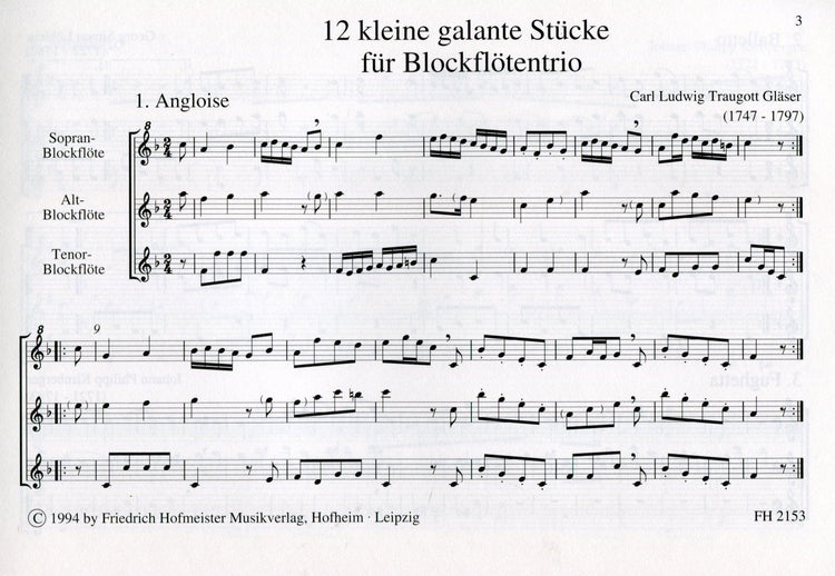 12 Kleine Galante Stucke