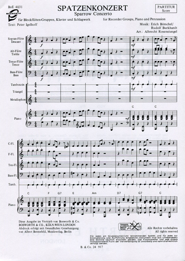 Spatzen Konzert - The Sparrow Concerto