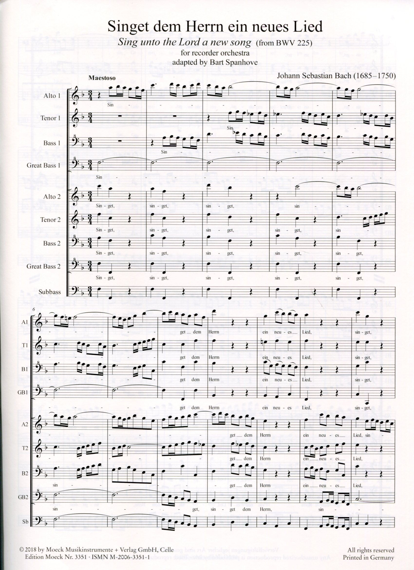 Sing unto the Lord a new song