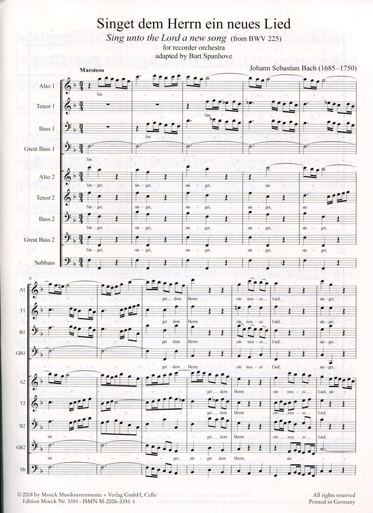 Sing unto the Lord a new song