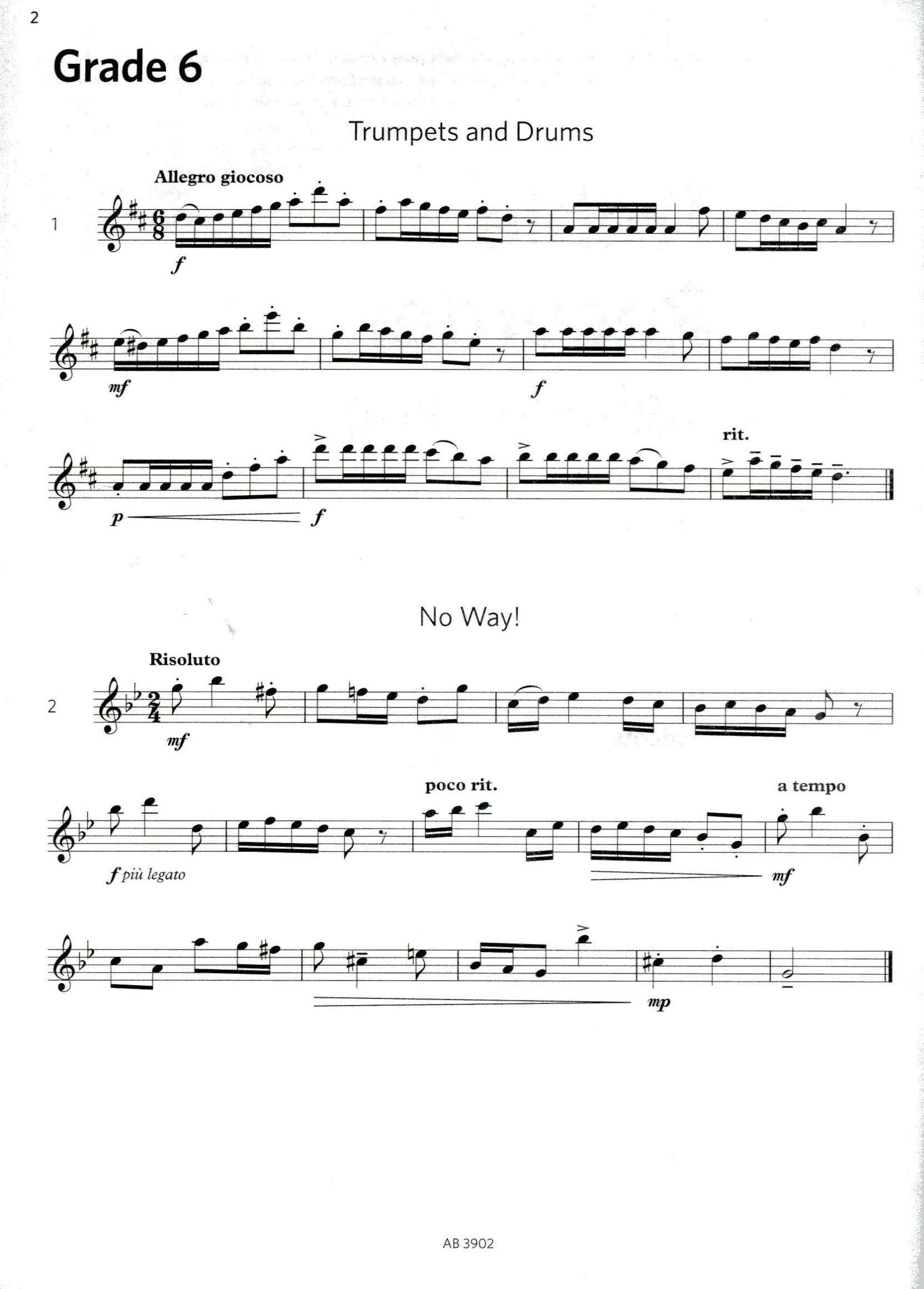 Treble Recorder Sight-Reading Grades 6-8 ABRSM