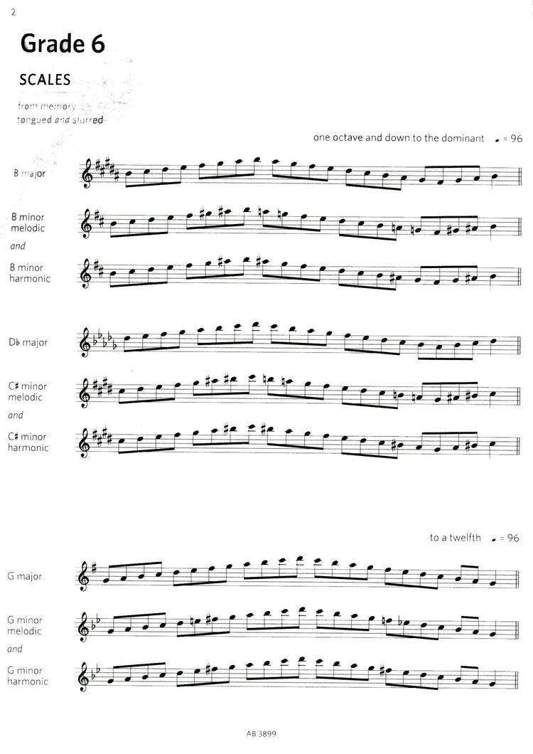 Treble Recorder Scales & Arpeggios Grades 6-8 ABRSM