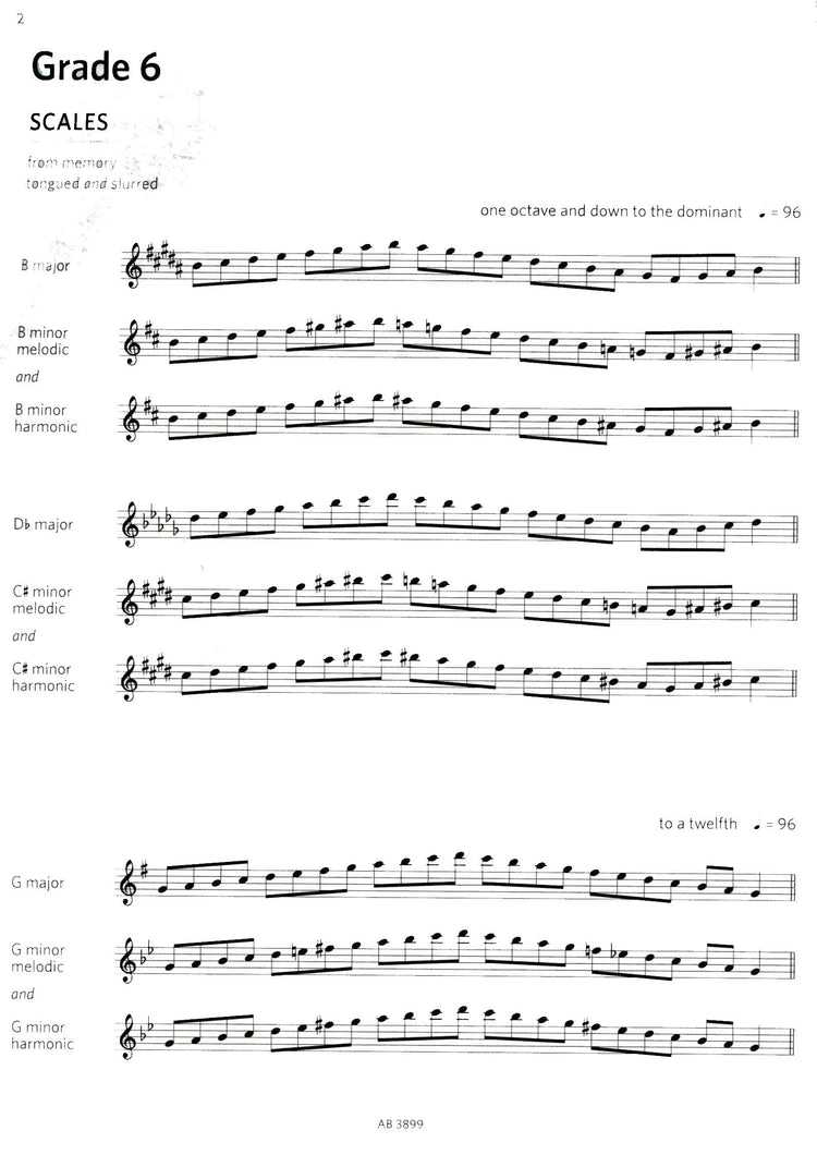 Treble Recorder Scales & Arpeggios Grades 6-8 ABRSM