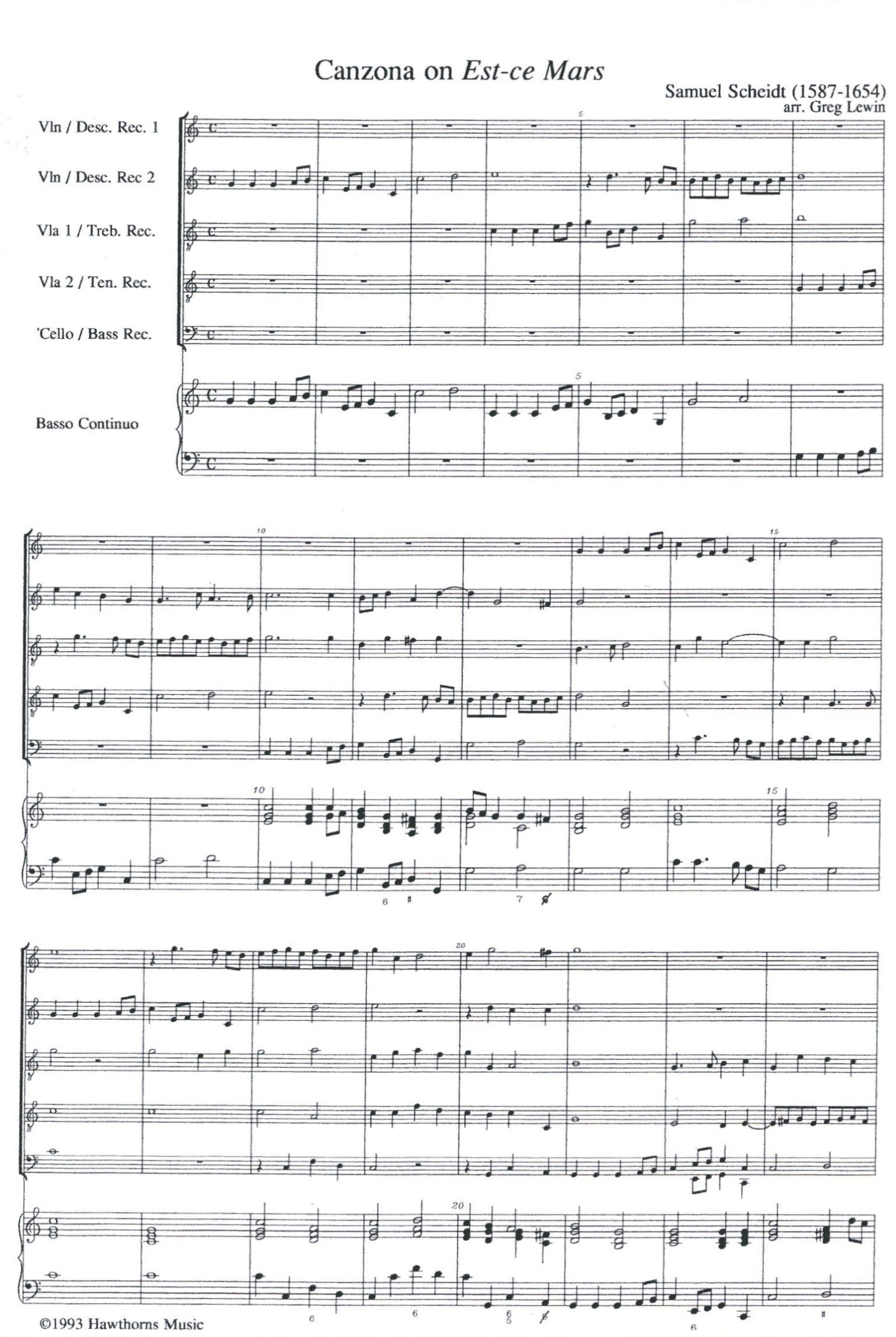 Canzon on Est-ce Mars