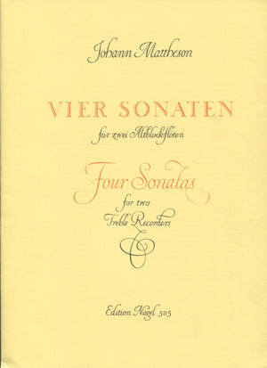 4 Sonatas Op. 1 Edition Nagel