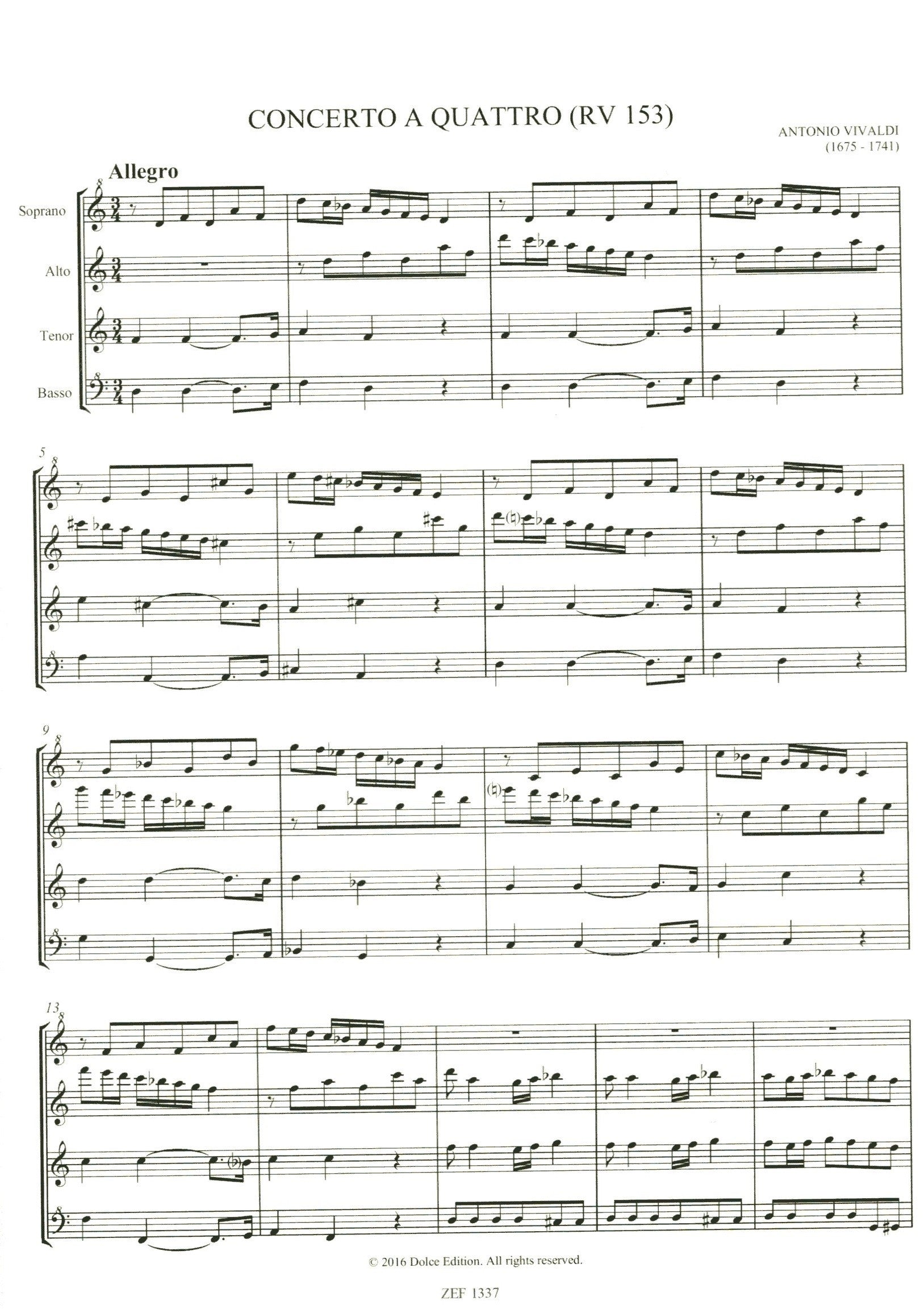 Concerto a Quattro (RV 153)