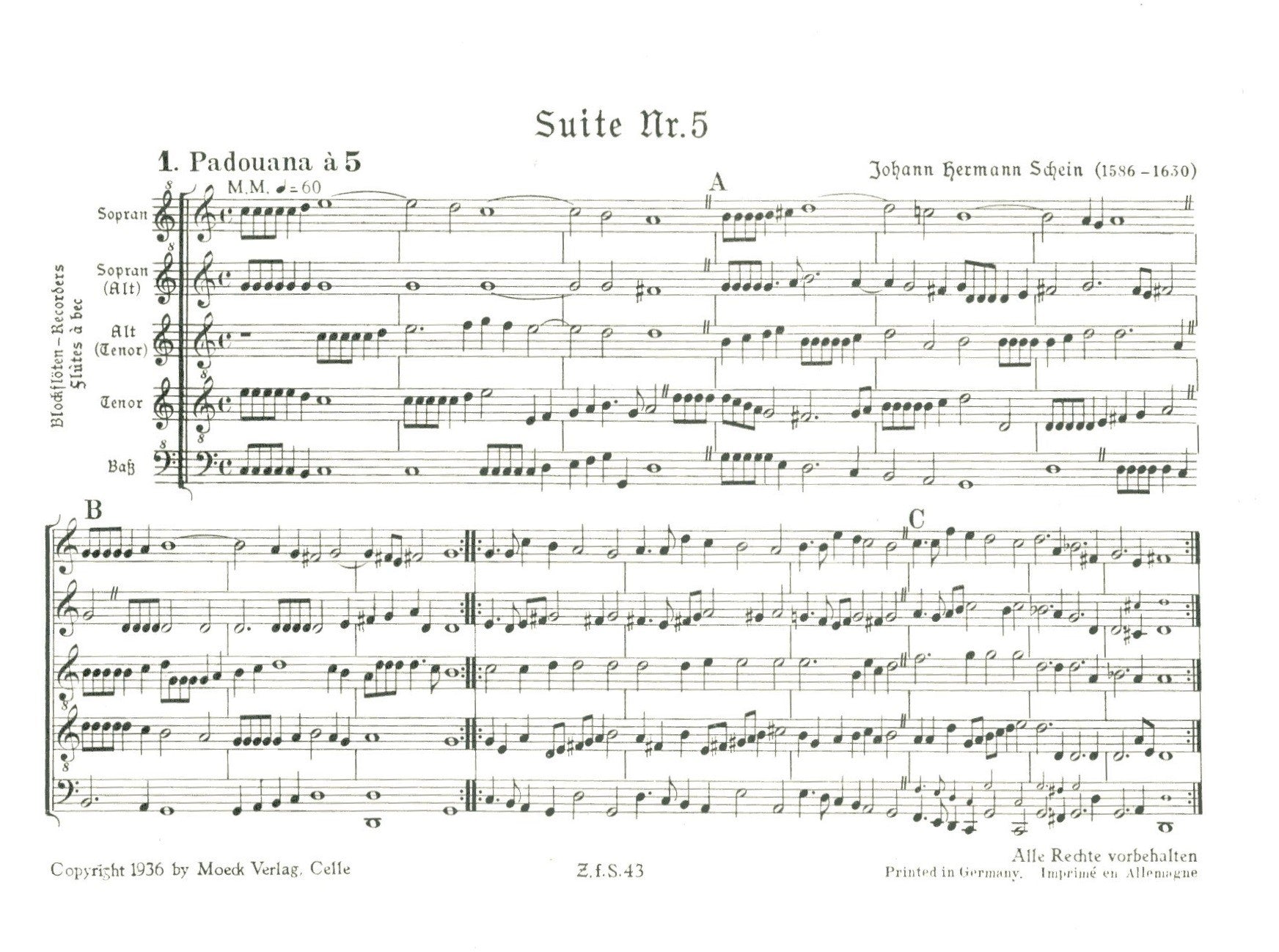 Suite No. 5 & Suite N0. 11 from "Banchetto musicale"