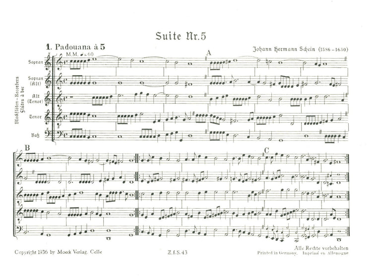 Suite No. 5 & Suite N0. 11 from "Banchetto musicale"