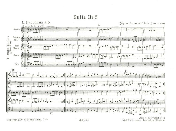 Suite No. 5 & Suite N0. 11 from Banchetto musicale