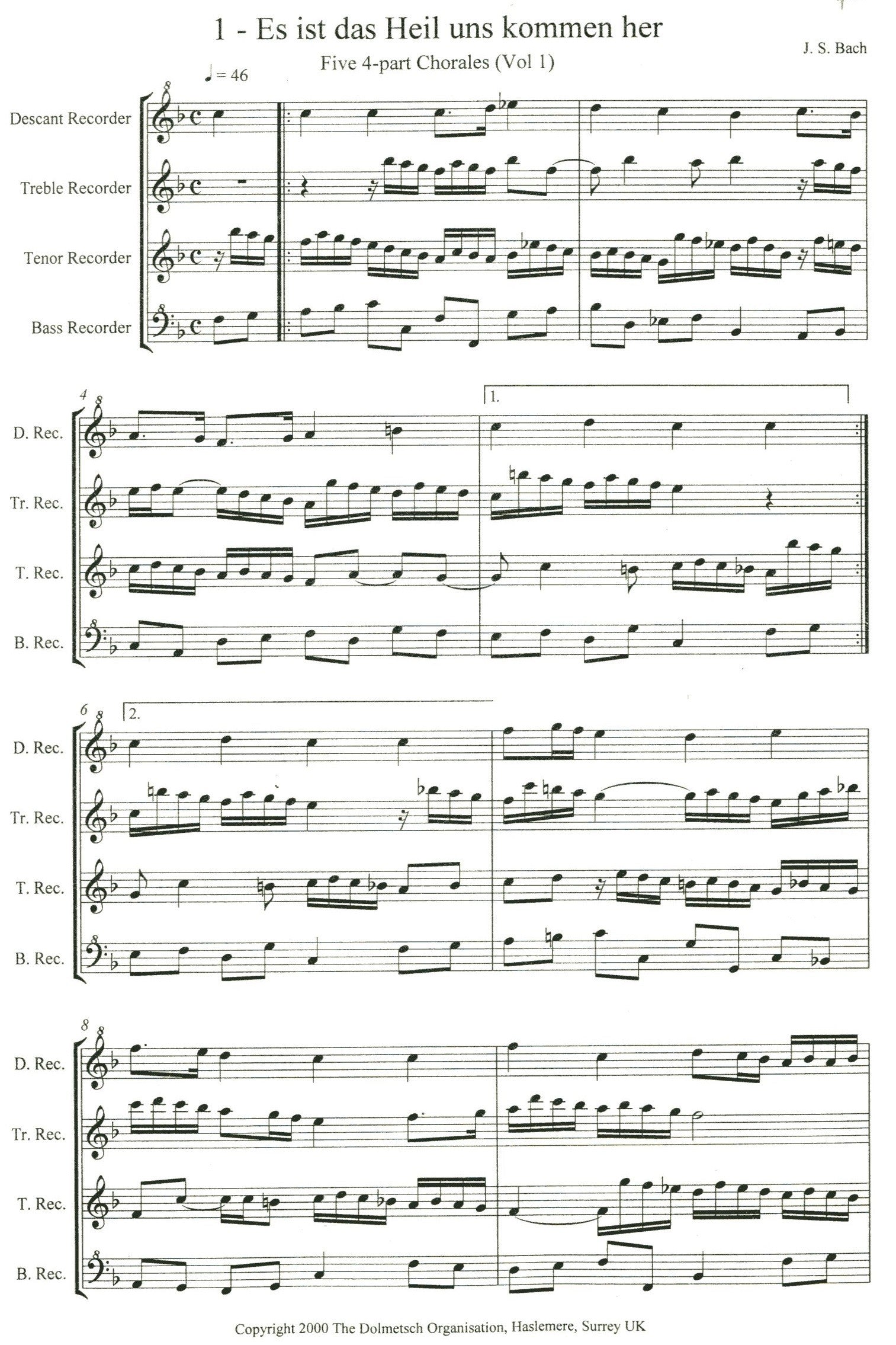 Five Four-Part Chorales Vol 1